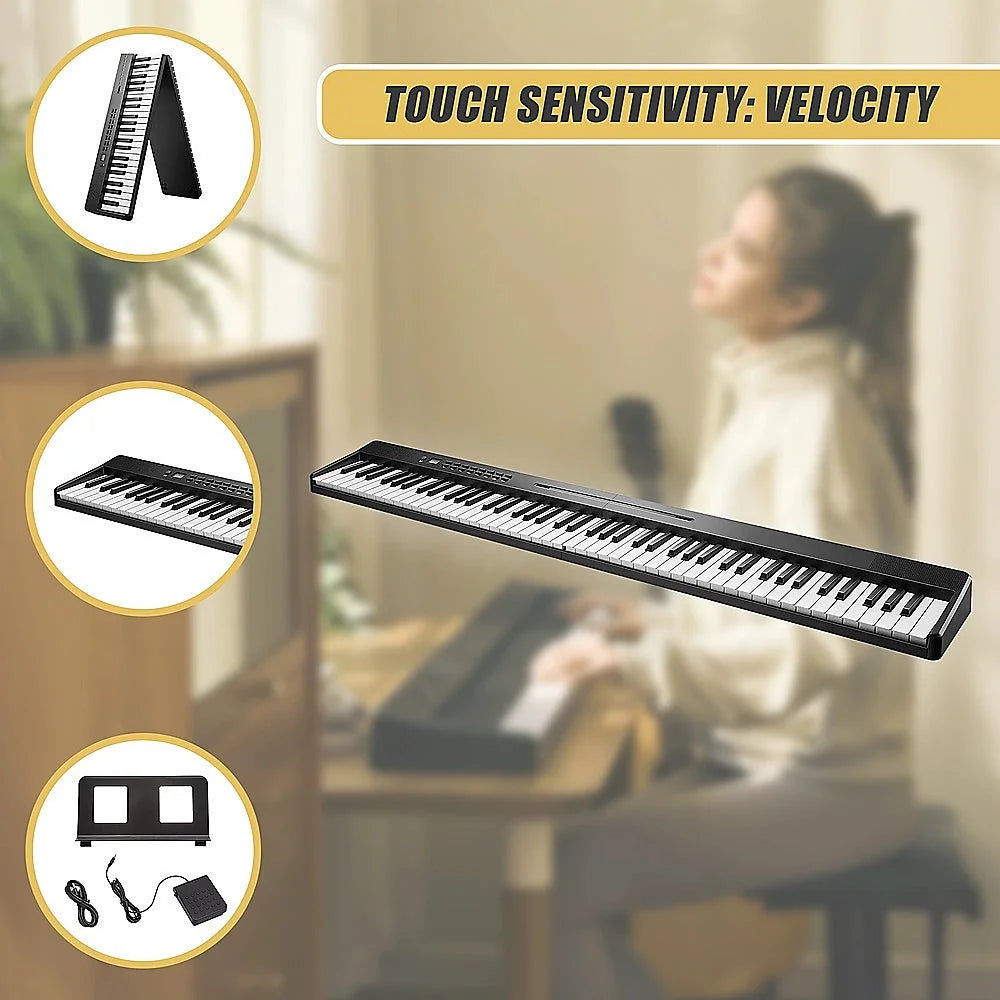 Folding Digital Piano 88 Key Velocity-Sensitive + Carry