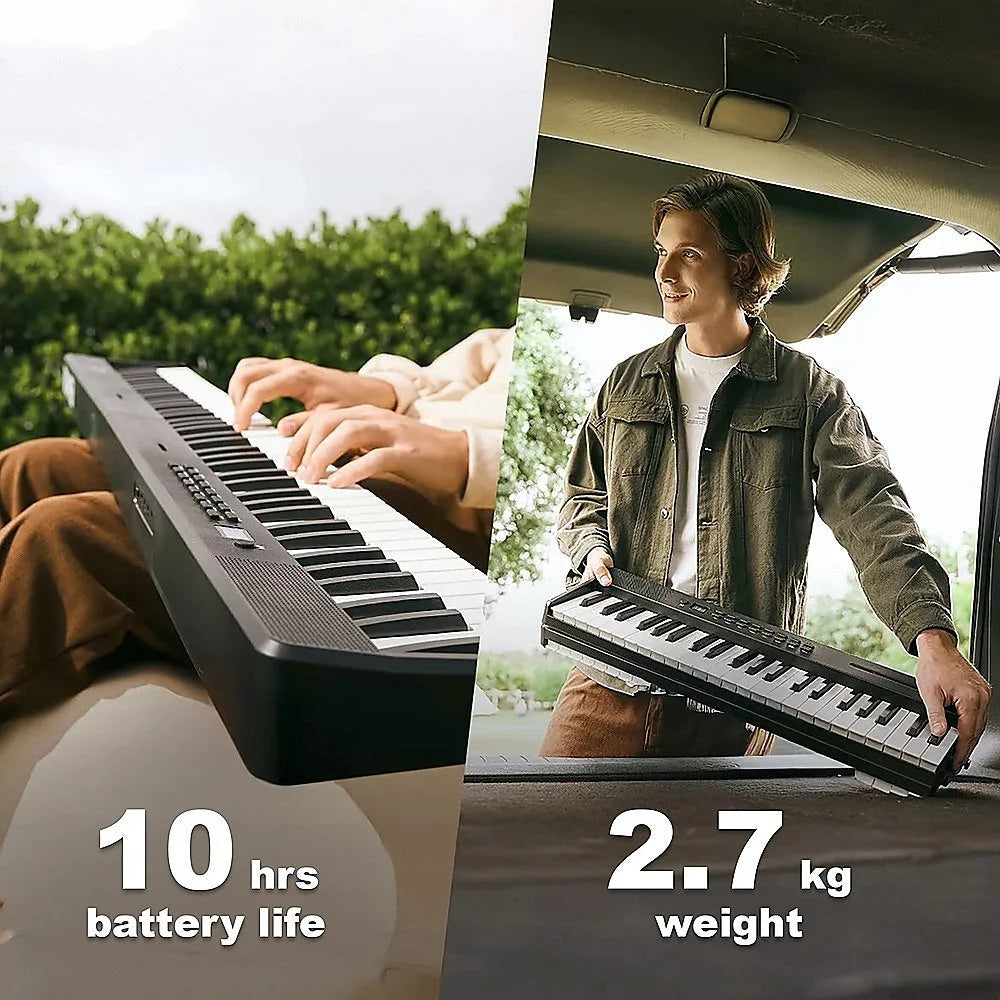 Folding Digital Piano 88 Key Velocity-Sensitive + Carry