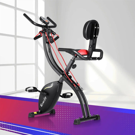 Folding Exercise Bike Magnetic X-Bike Indoor Cycling