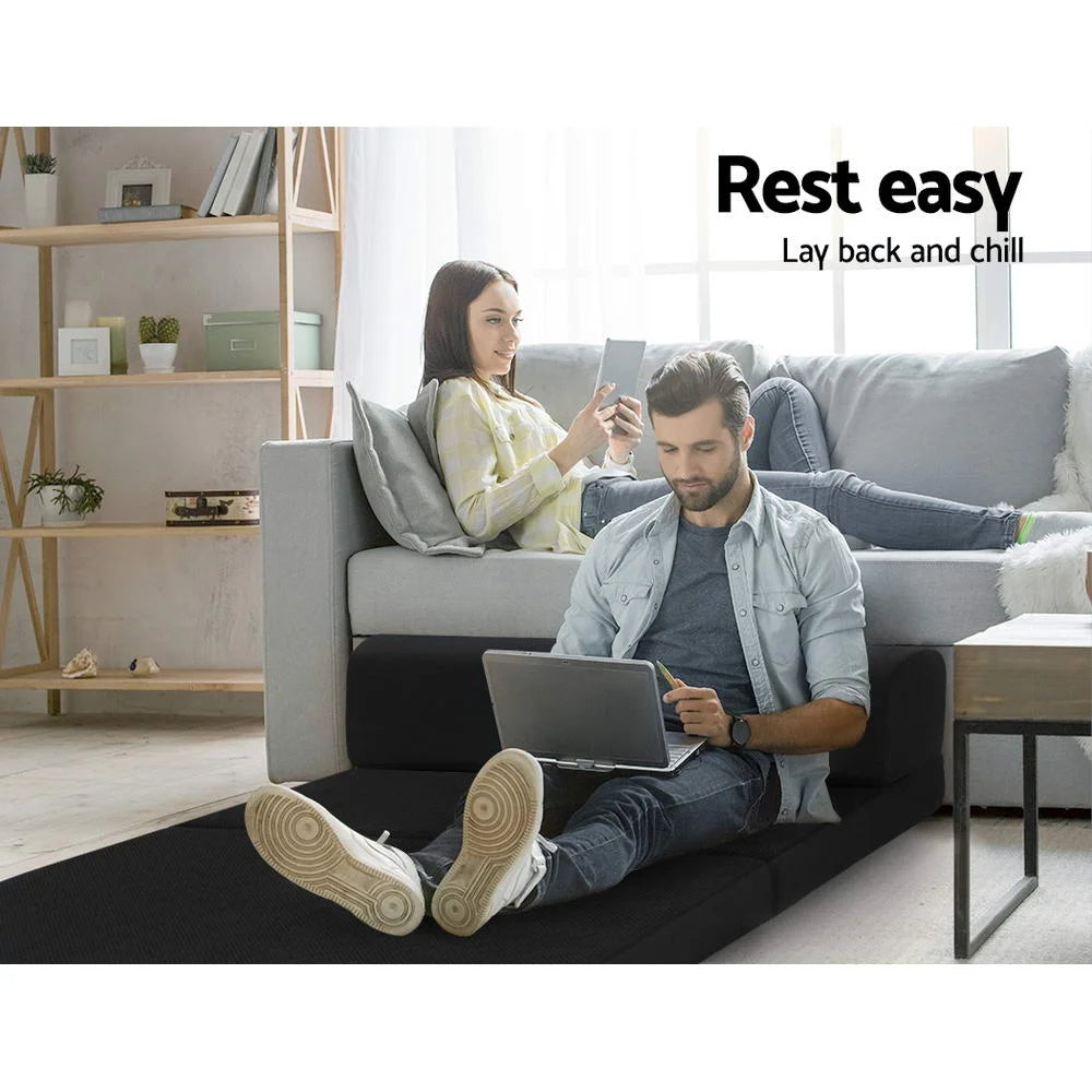 Folding Foam Mattress Bedding Portable Double Sofa Bed Mat