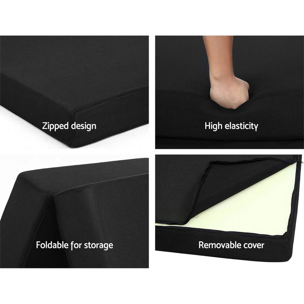 Folding Foam Mattress Bedding Portable Double Sofa Bed Mat