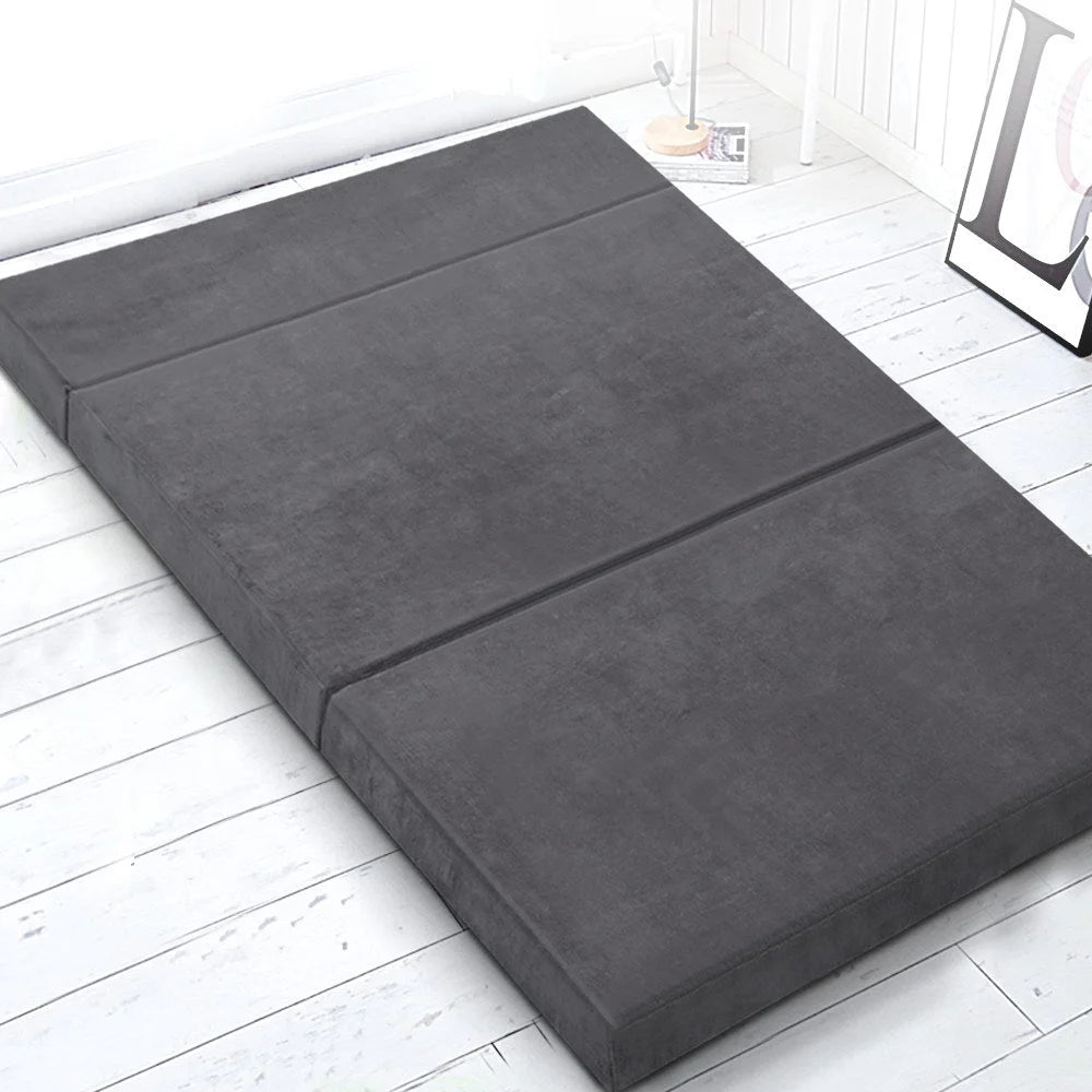 Folding Foam Mattress Double Size Bedding Portable Bed Mat