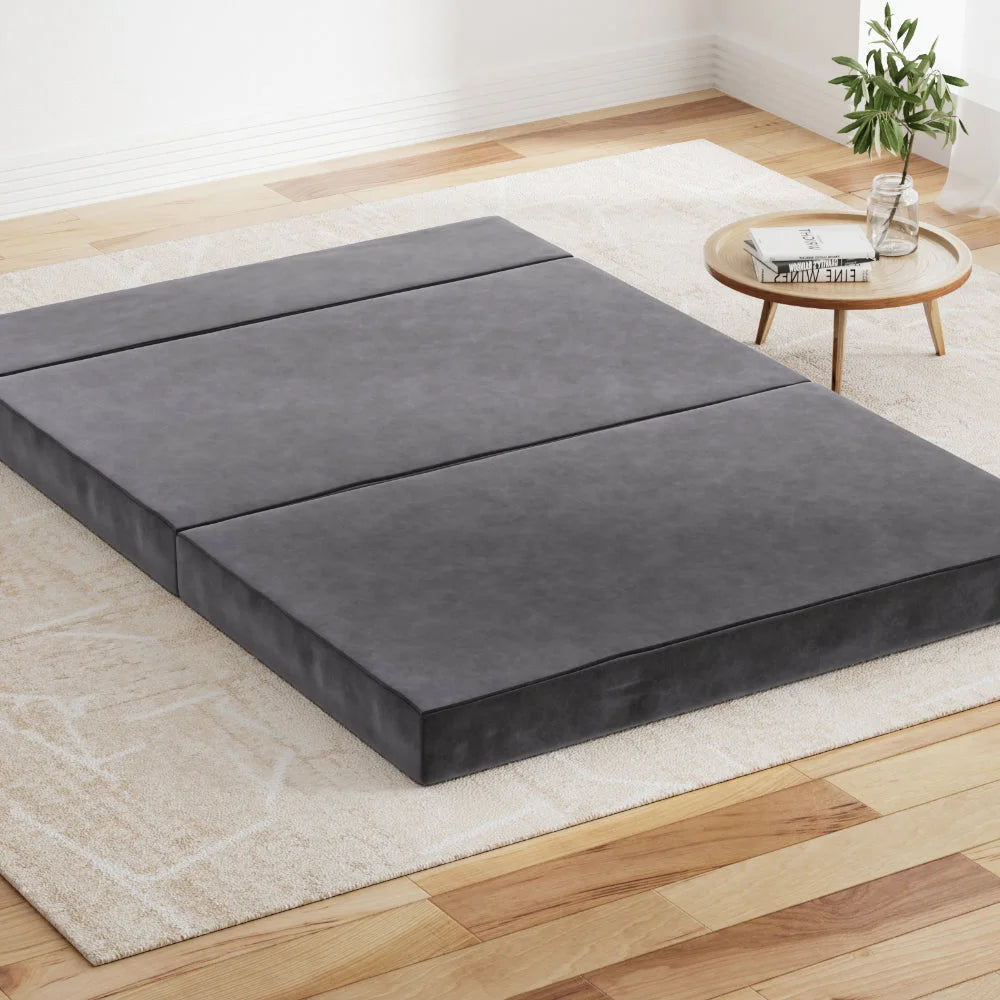 Folding Foam Mattress Double Size Bedding Portable Bed Mat