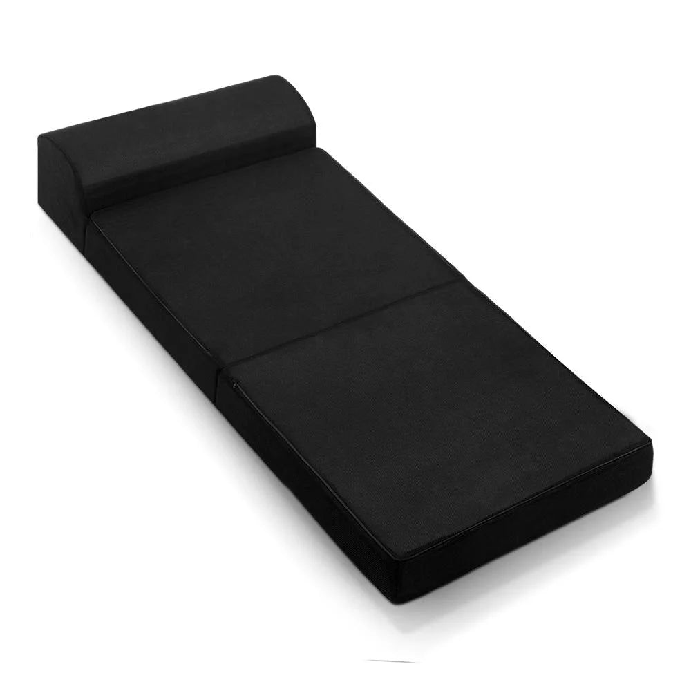 Folding Foam Mattress Portable Single Sofa Bed Mat Air Mesh