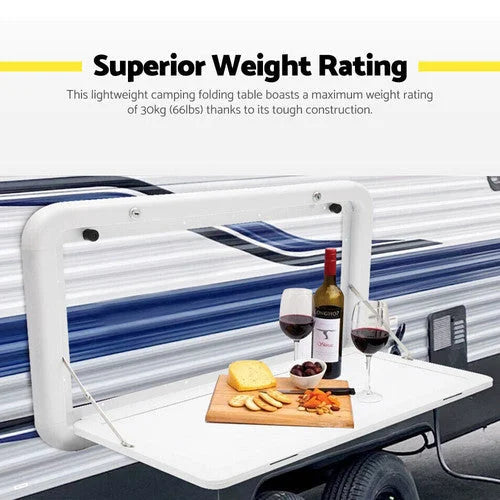 Folding Picnic Table Camping Motorhome Outdoor Locked 800x450mm