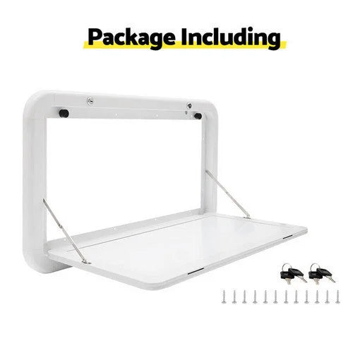 Folding Picnic Table Camping Motorhome Outdoor Locked