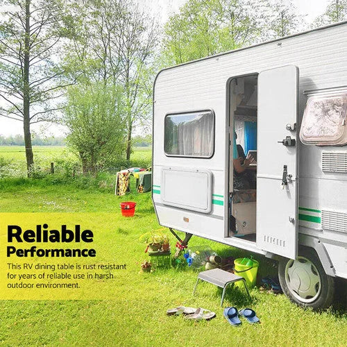 Folding Picnic Table Camping Motorhome Outdoor Locked