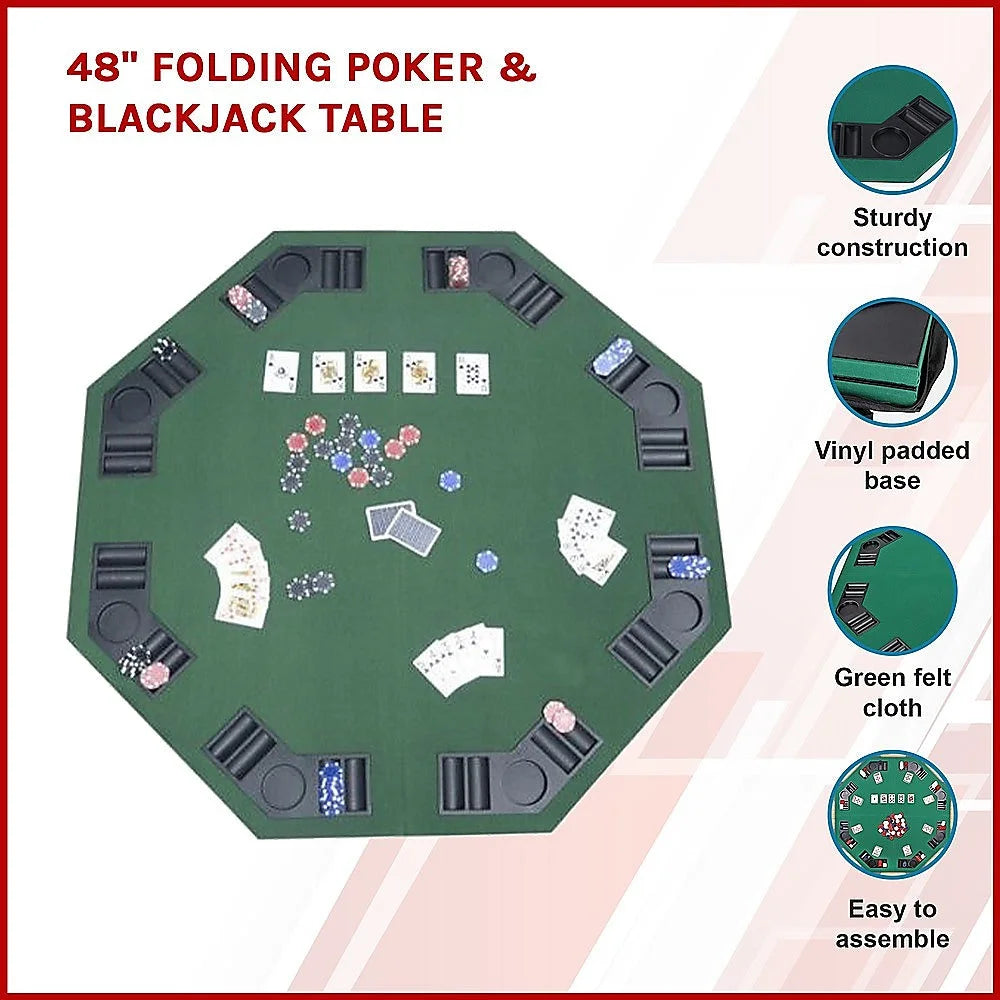 Folding Poker & Blackjack Table 48’’ - Games