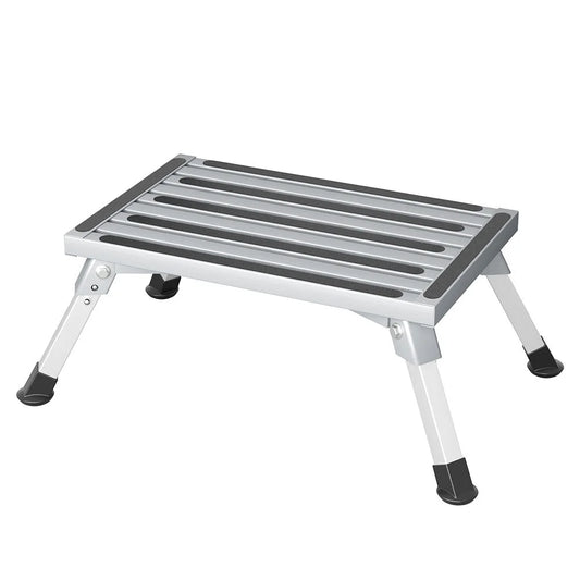 Folding Step Ladder Stool Aluminium - Outdoor Recreation