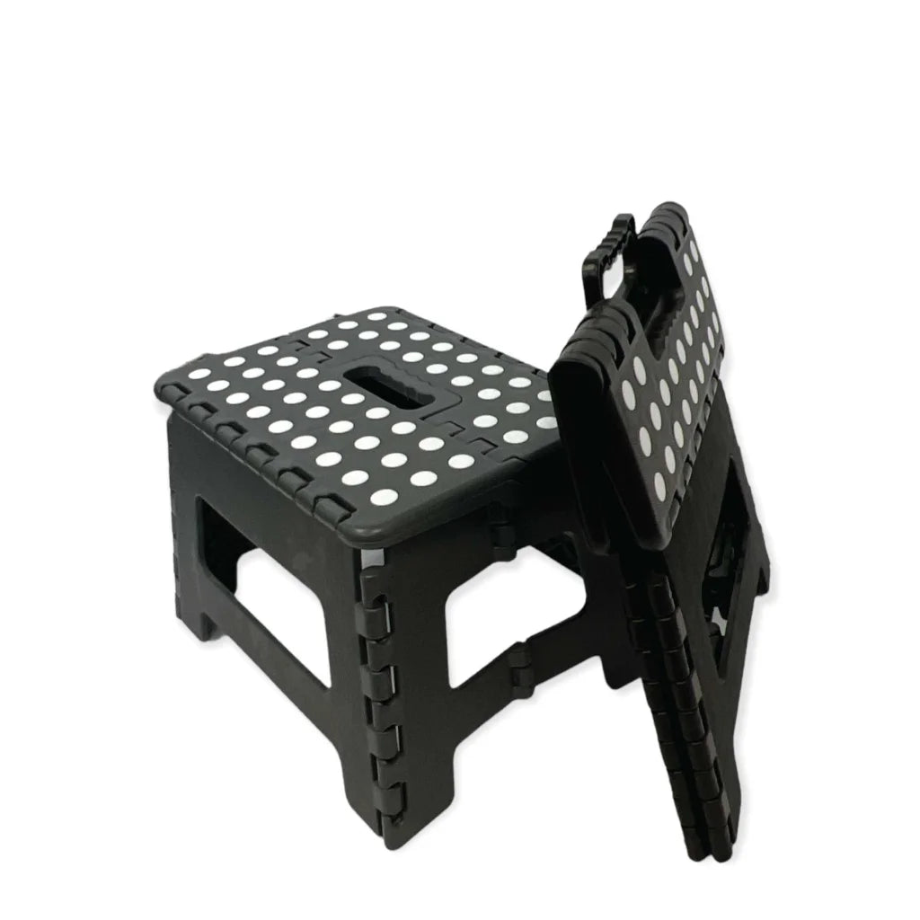 Folding Step Stool 22cm - Portable Plastic Collapsible