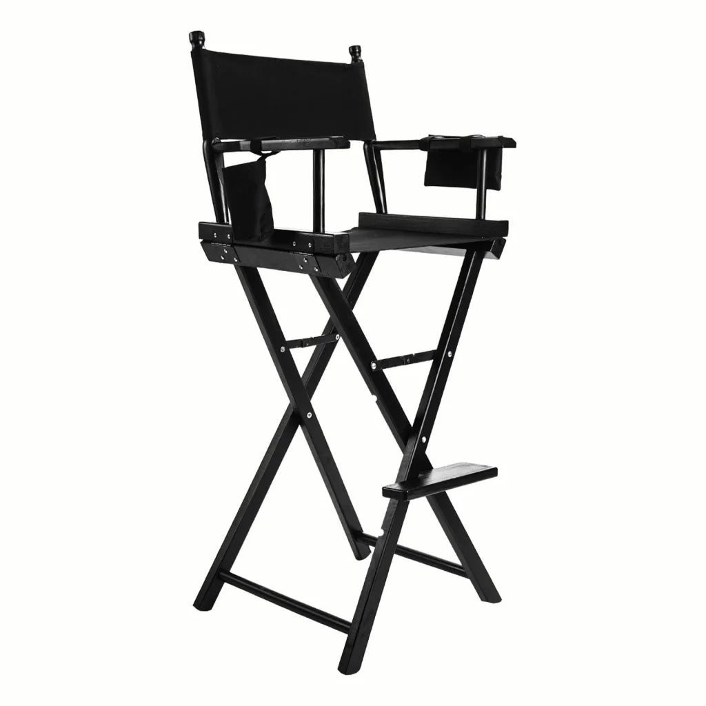 Folding Tall Chair Movie Director DARK HUMOR 75cm - Black