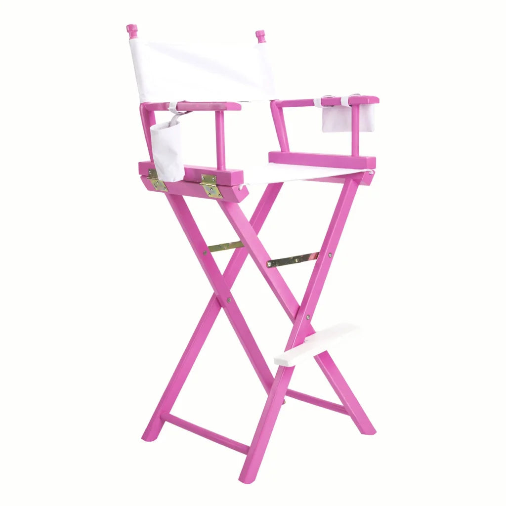 Folding Tall Chair Movie Director DARK HUMOR 75cm - Pink