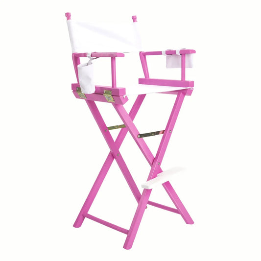 Folding Tall Chair Movie Director DARK HUMOR 75cm - Pink