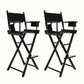 Folding Tall Chair Movie Director DARK HUMOR 75cm Set of 2