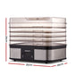 Food Dehydrator 5 Tray Silver devanti with trays