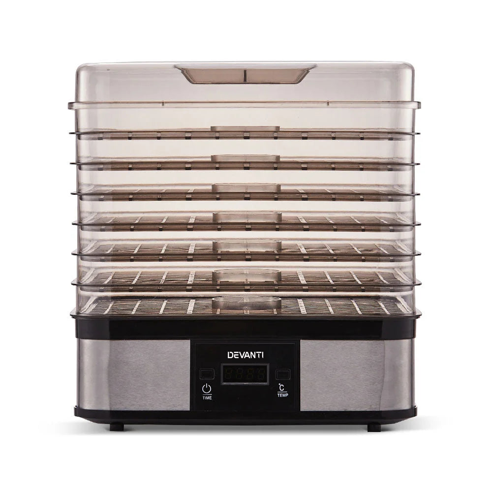 Food Dehydrator 7-Tray Silver - Kitchenware