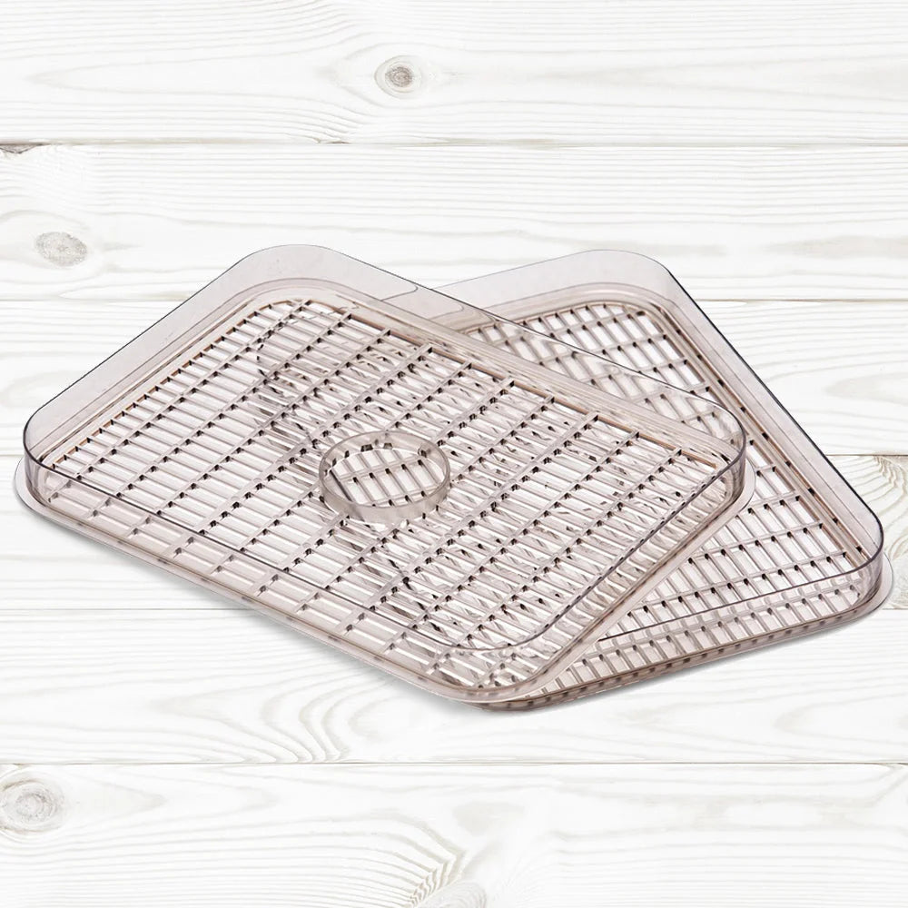 Food dehydrator add with tray
