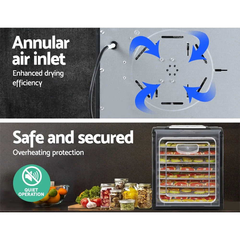 Food Dehydrators 9 Tray Commercial Beef Jerky Maker Fruit