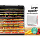 Food Dehydrator 9 Tray Beef Jerky Maker Fruit Dryer Black shown on the product page