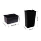 Food Trolley 2x Large & Small Utility Cart Waste Storage Bin - Premium