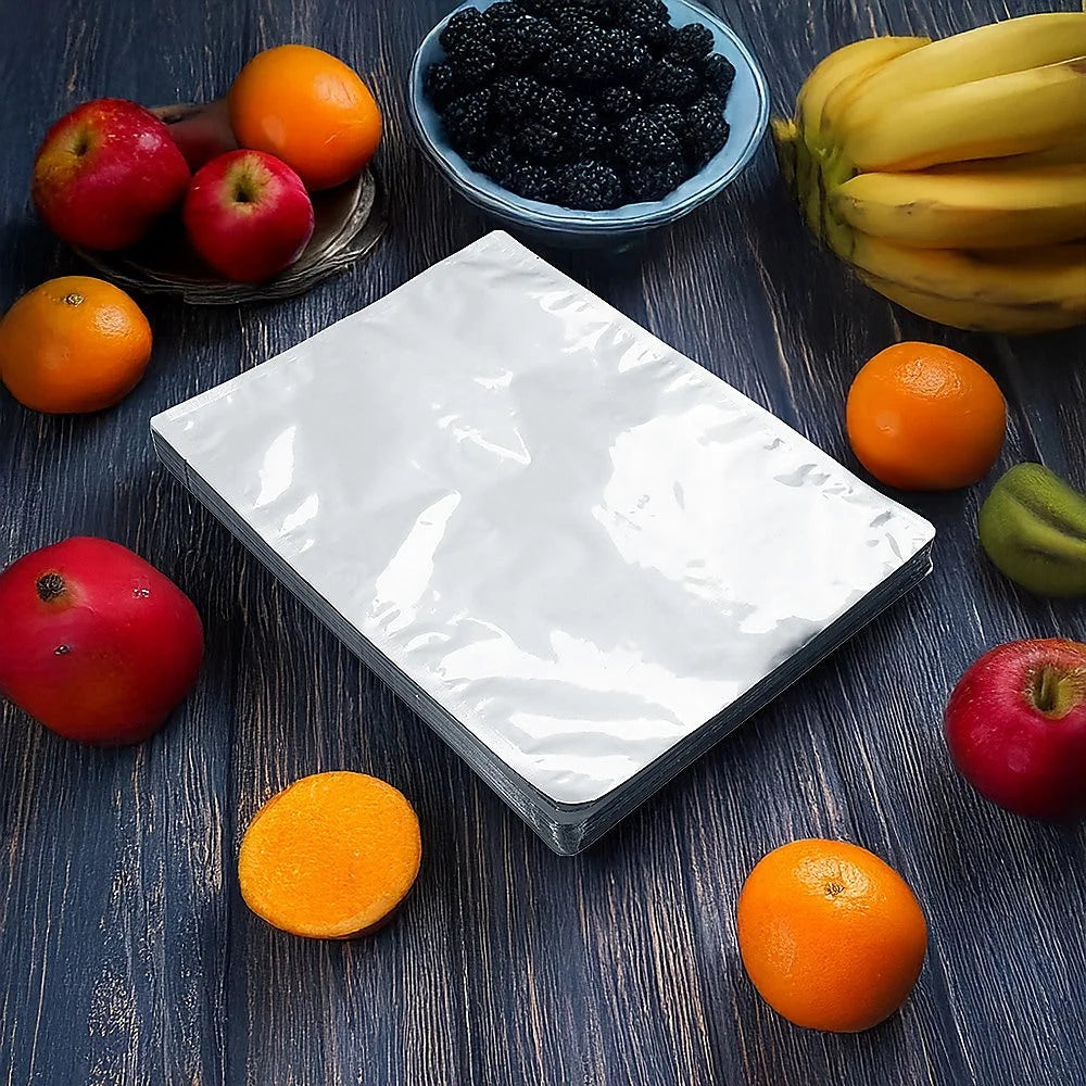 Food Vacuum Bags 100x Pouch Foil Aluminum Storage Heat Seal