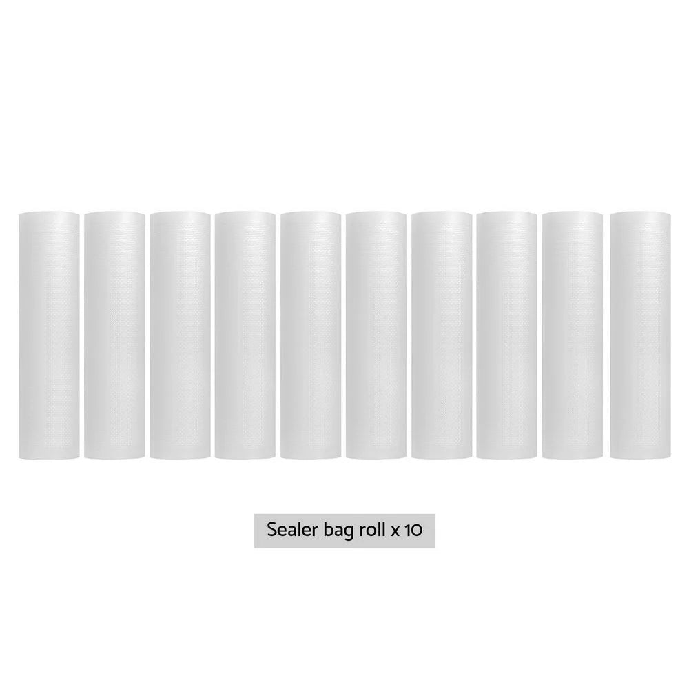 Food Vacuum Sealer Bags 10 Rolls Storage Saver Heat Sealing