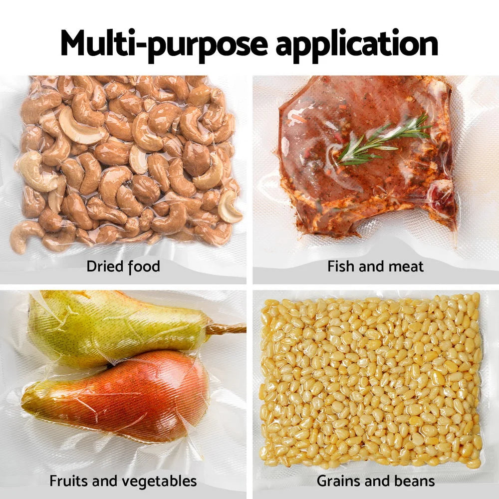 Food Vacuum Sealer Bags 2 Rolls Storage Saver Heat Sealing