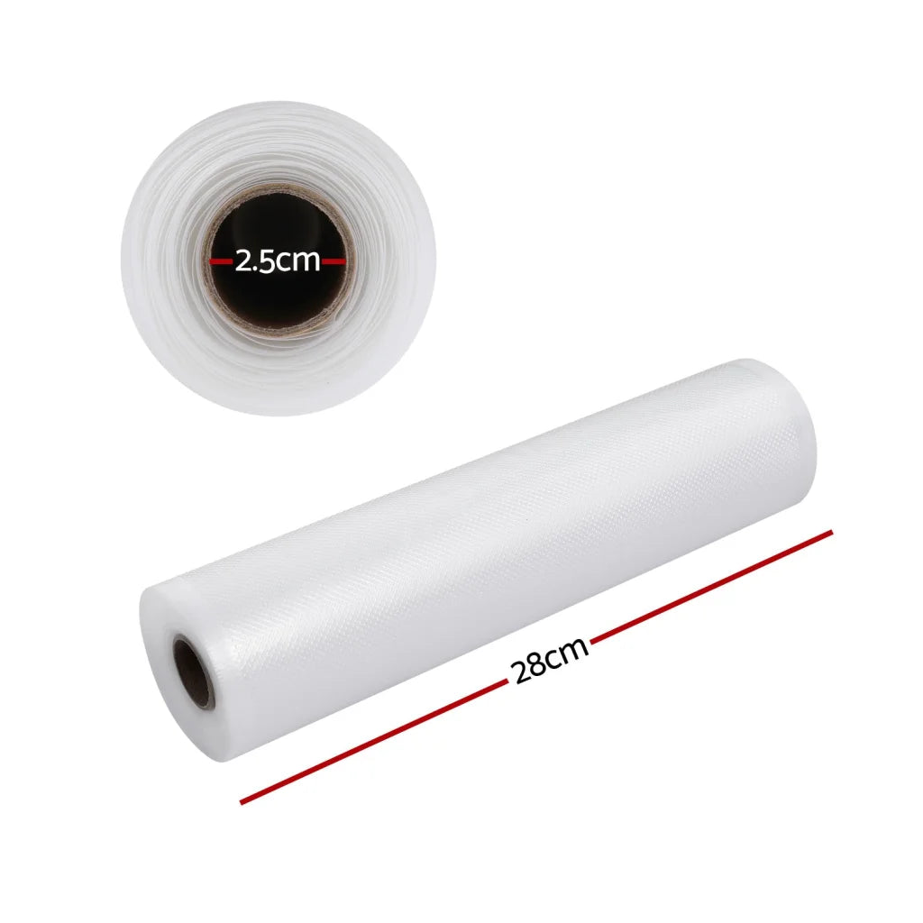 Food Vacuum Sealer Bags 2 Rolls Storage Saver Heat Sealing