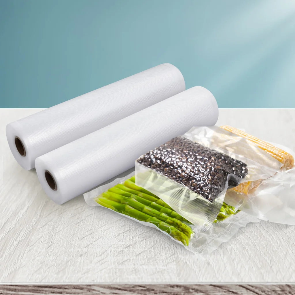 Food Vacuum Sealer Bags 2 Rolls Storage Saver Heat Sealing