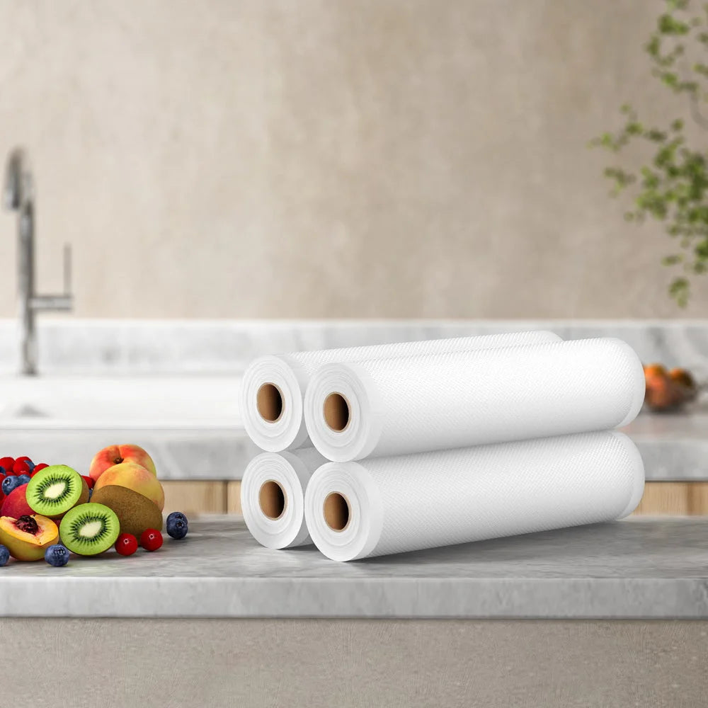 Food Vacuum Sealer Bags 4 Rolls Storage Saver Heat Sealing