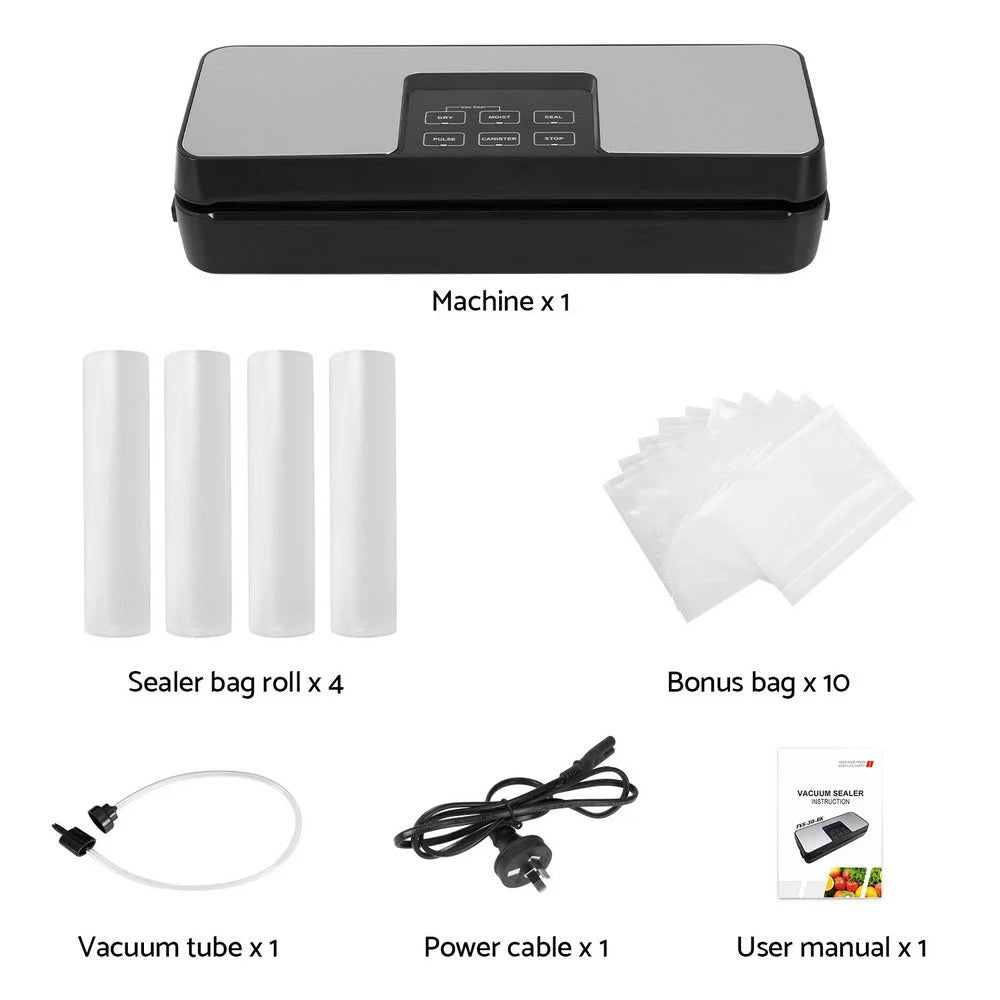 Food Vacuum Sealer Machine Auto Seal Cutter 5 Modes