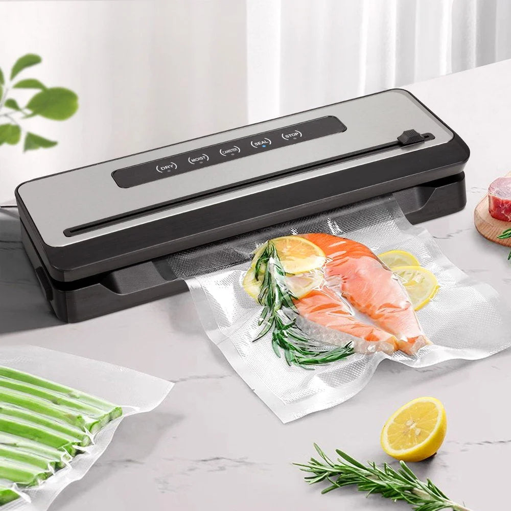 Food Vacuum Sealer Machine Fresh Storage Sealing Cutter
