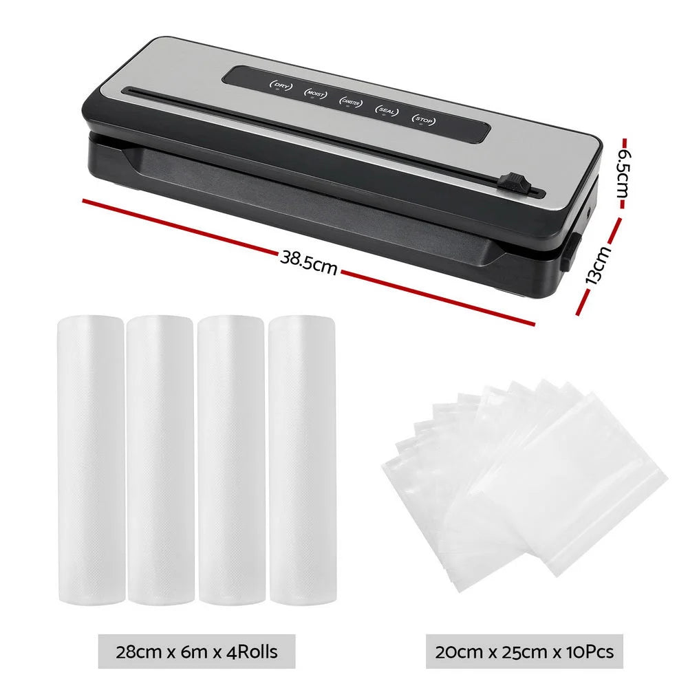Food Vacuum Sealer Machine with Sealing Cutter 5 Modes &