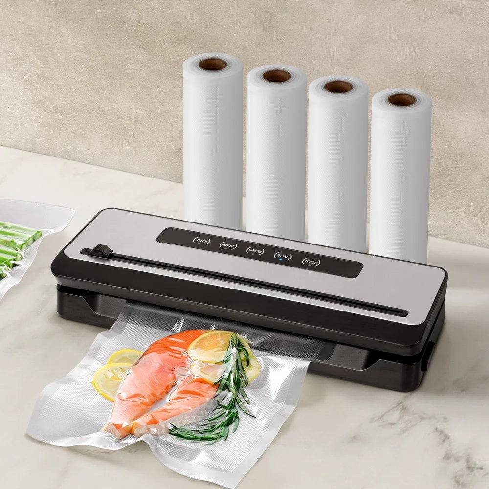 Food Vacuum Sealer Machine with Sealing Cutter 5 Modes &