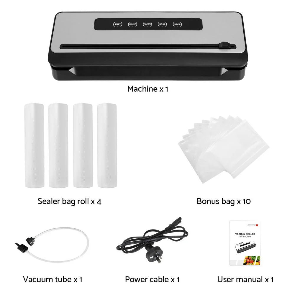 Food Vacuum Sealer Machine with Sealing Cutter 5 Modes &