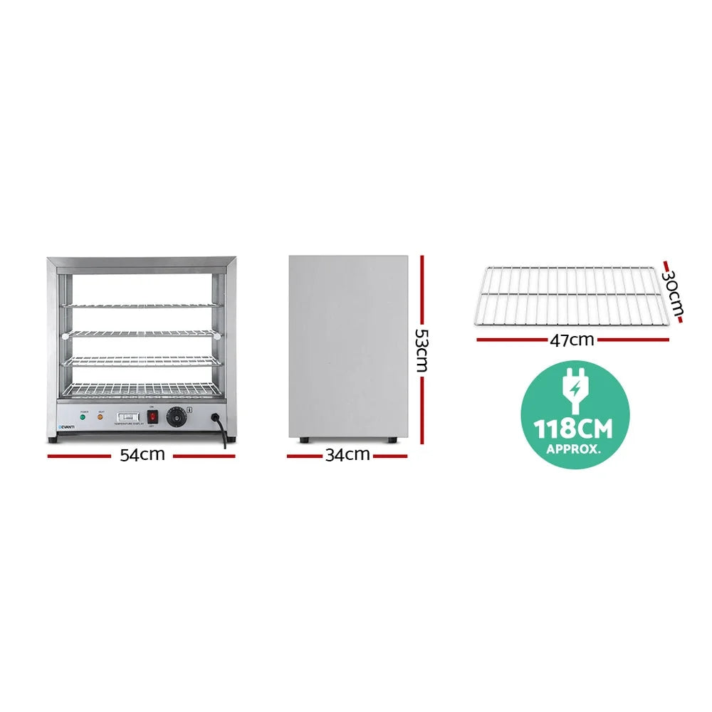 Food Warmer Commercial Pie Hot Display Showcase Cabinet