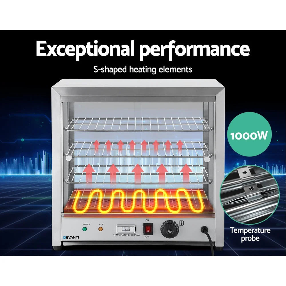 Food Warmer Commercial Pie Hot Display Showcase Cabinet