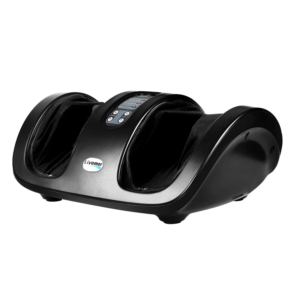 Black foot massager massage with livemor