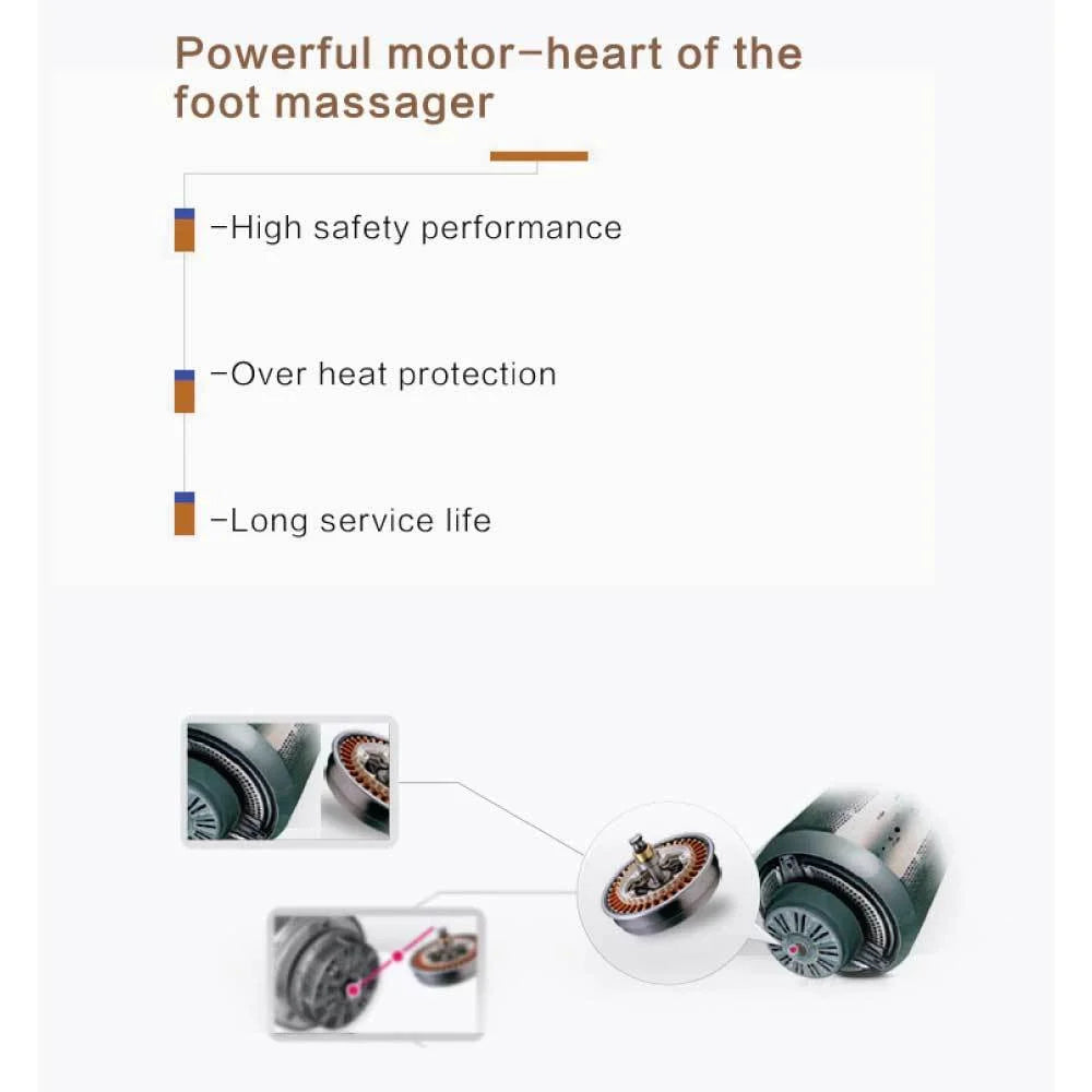 Foot Massager Machine Gold 3D Shiatsu Heat Kneading