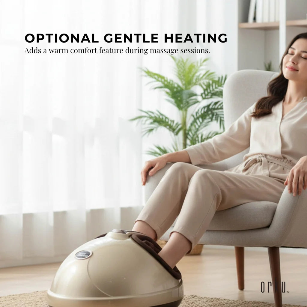Foot Massager Machine Gold 3D Shiatsu Heat Kneading