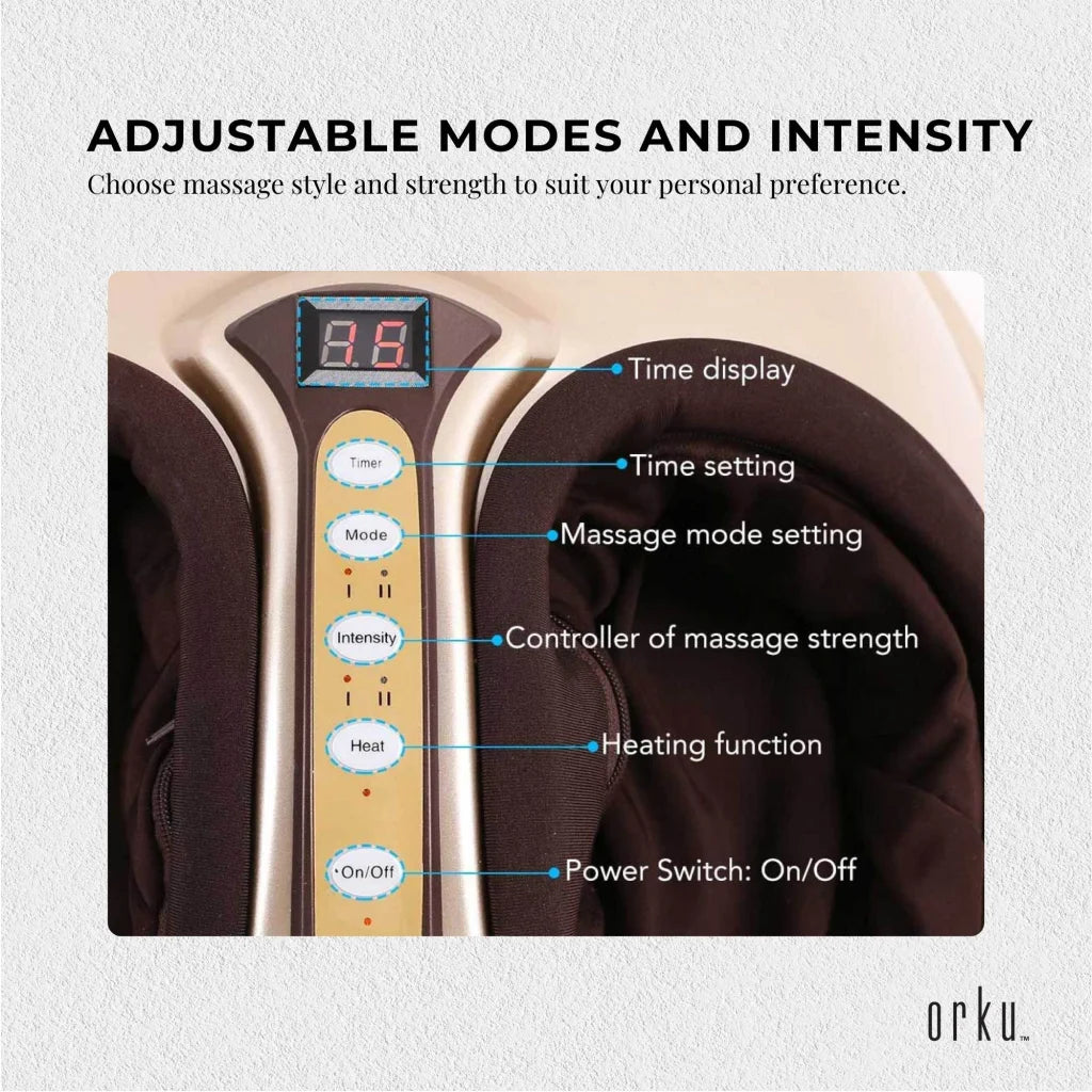 Foot Massager Machine Gold 3D Shiatsu Heat Kneading