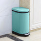 Foot Pedal Stainless Steel Rubbish Recycling Garbage Waste Trash Bin 10L - U Blue - Premium