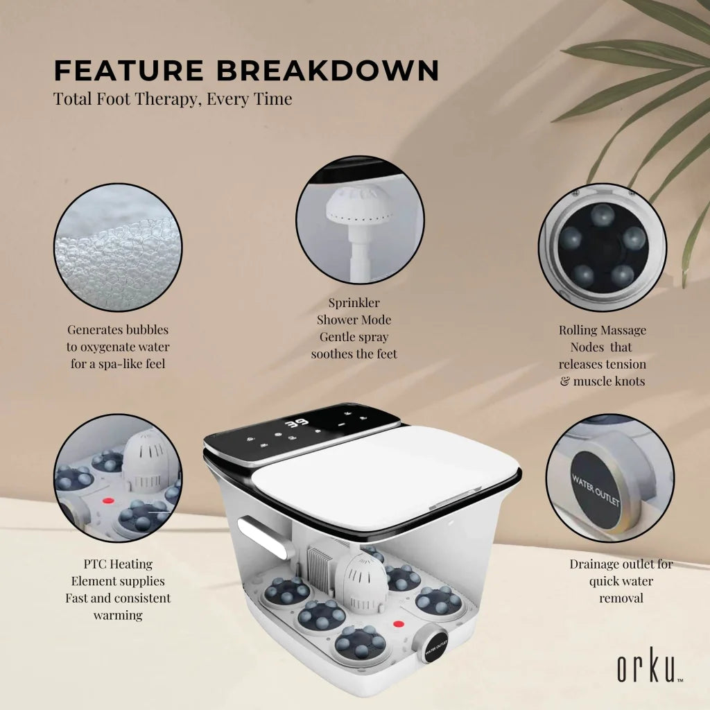 Foot Spa Automatic Water Heating Massager - Electric