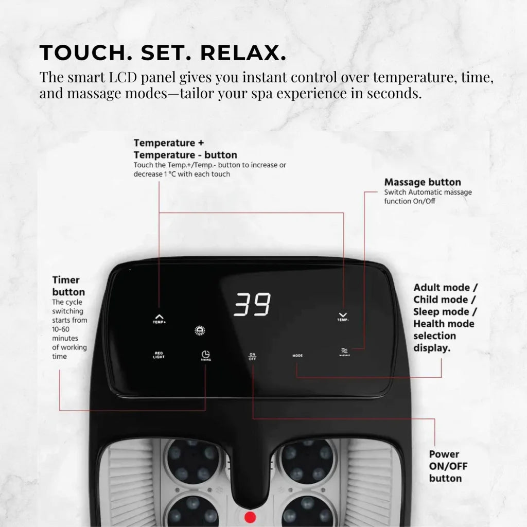 Foot Spa Automatic Water Heating Massager - Electric