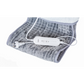 Foot warmer plush with handles, panels and accessory pieces