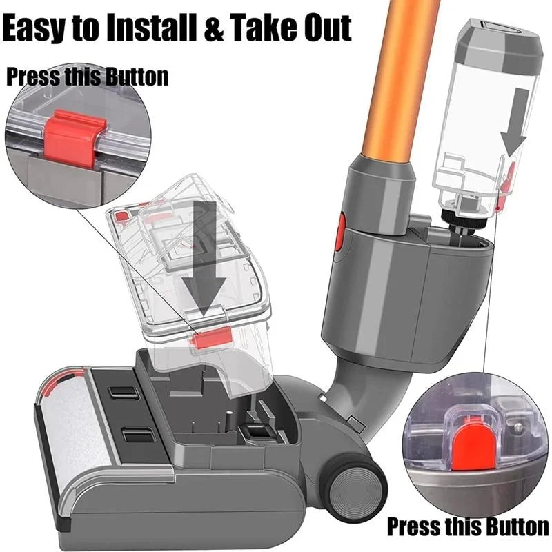 For Dyson V7 V8 V10 V11 V15 Vacuum Cleaner Electric Mop Head Floor Scrubber Head-1943465058659078148