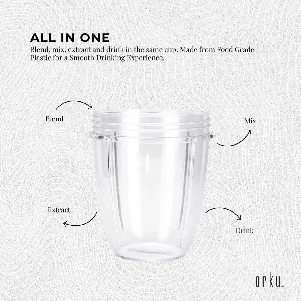 For Nutribullet Small Short Little 18 Oz Cup - For 600W