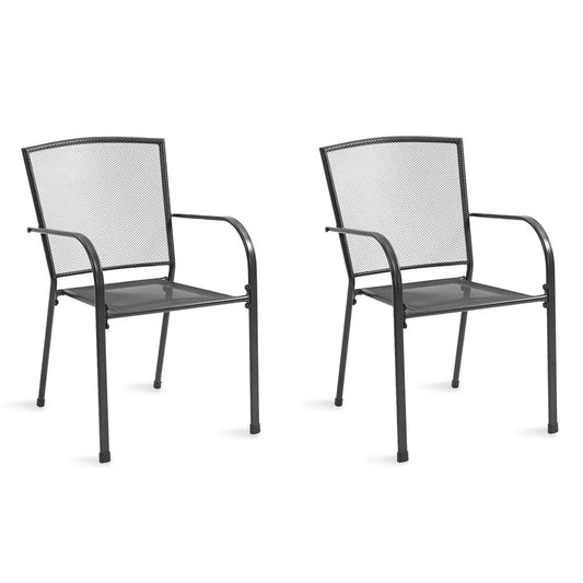 FORTIA 2pc Outdoor Dining Chair Set for Outside