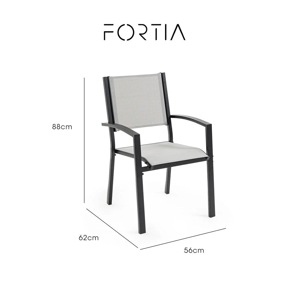 Fortia 4pc Outdoor Dining Chair Set Furniture for Outside