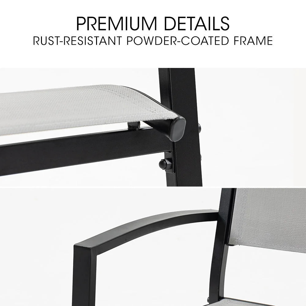 Fortia 5pc Outdoor Dining Furniture Set 90 x 90cm Table